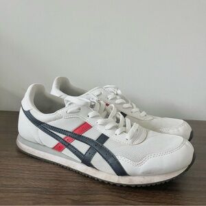 Asics Men's Tiger Runner Casual Sneakers from Finish Line White Red Blue Sz 9.5